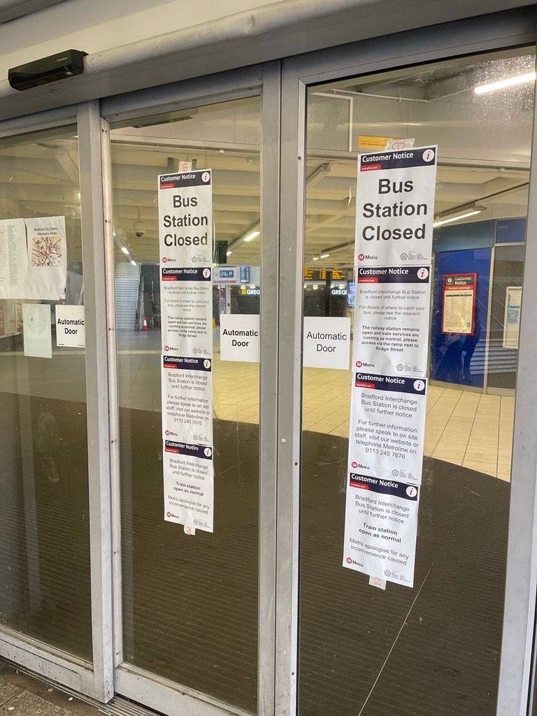 Bradford Interchange bus station to remain closed for several